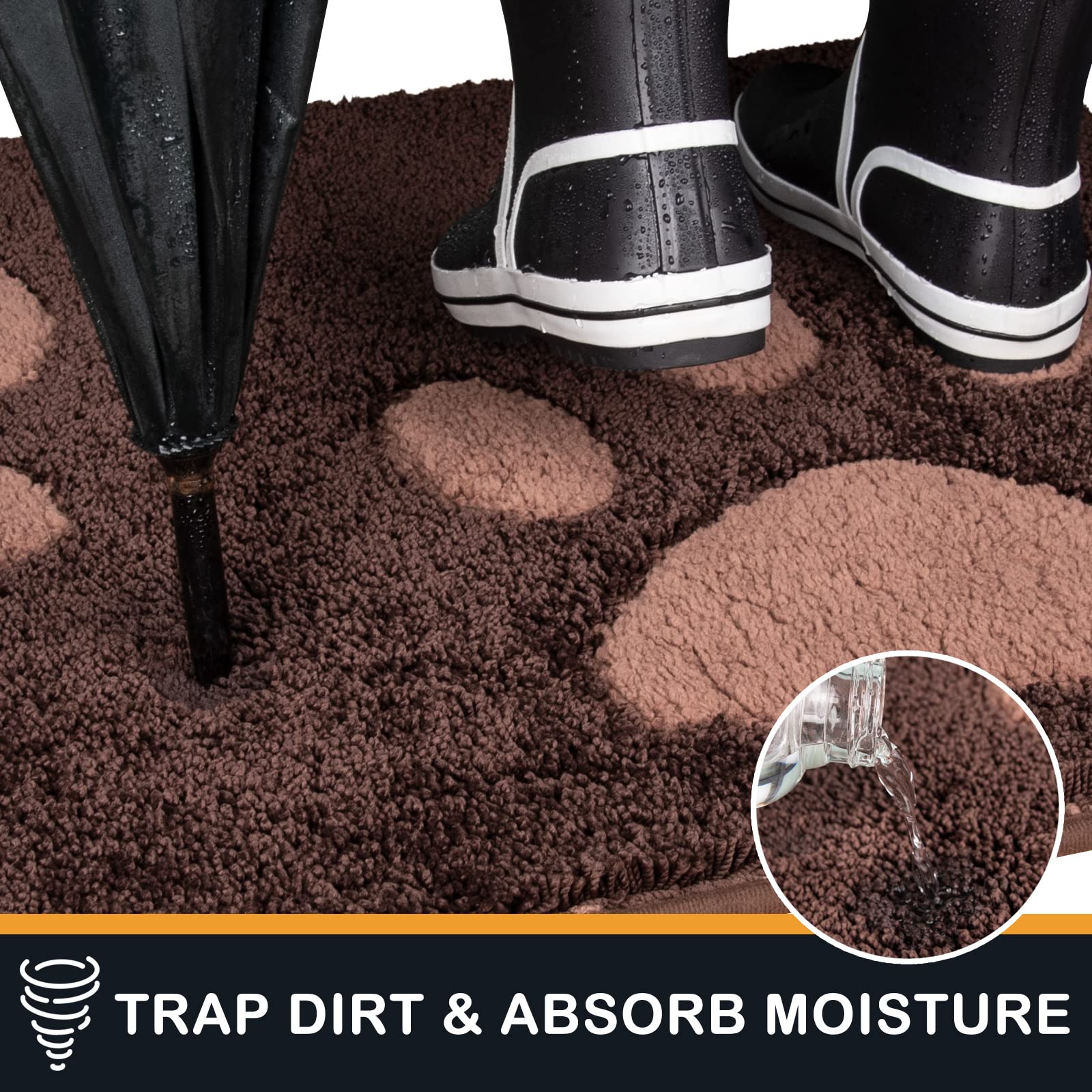 PURRUGS microfiber dirt mat offers high absorbency to keep floors dry