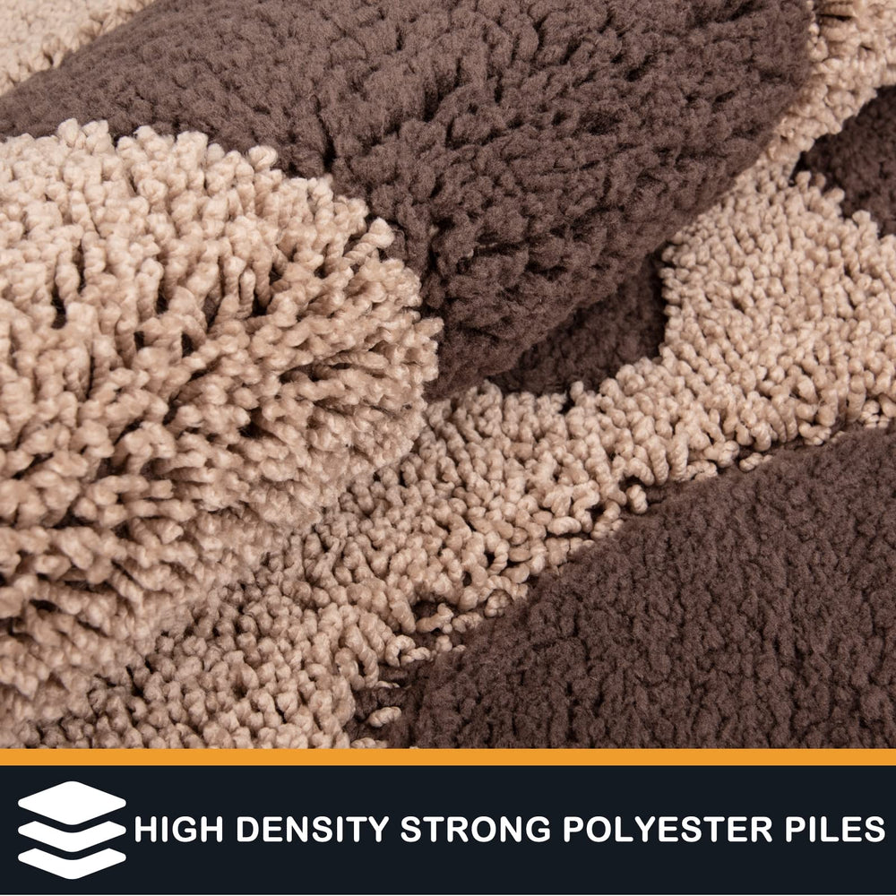 Purrugs dirt-trapping door mat soft pile provides comfortable footing, pet-friendly.