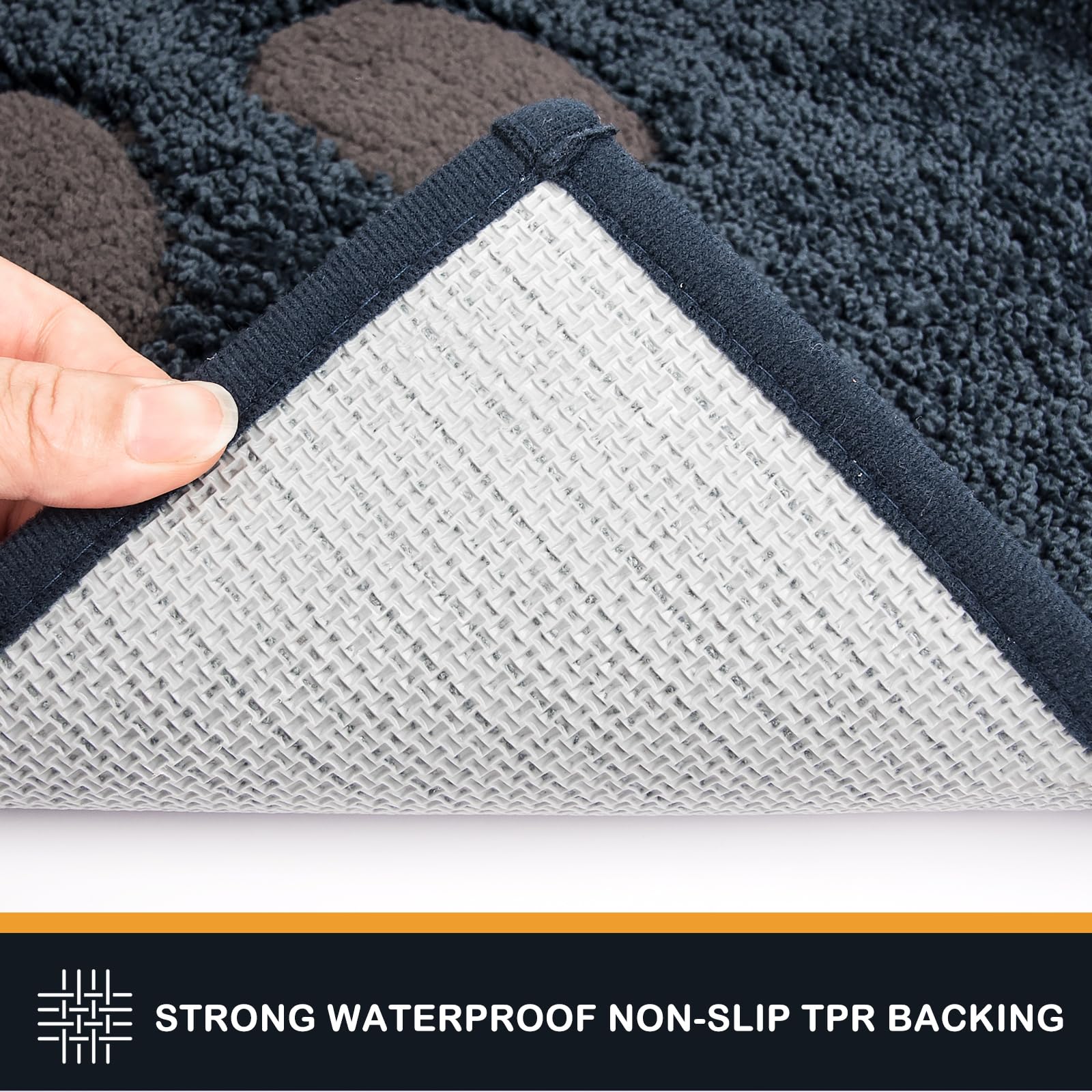 PURRUGS machine-washable door mat simplifies cleaning with cold-water wash.