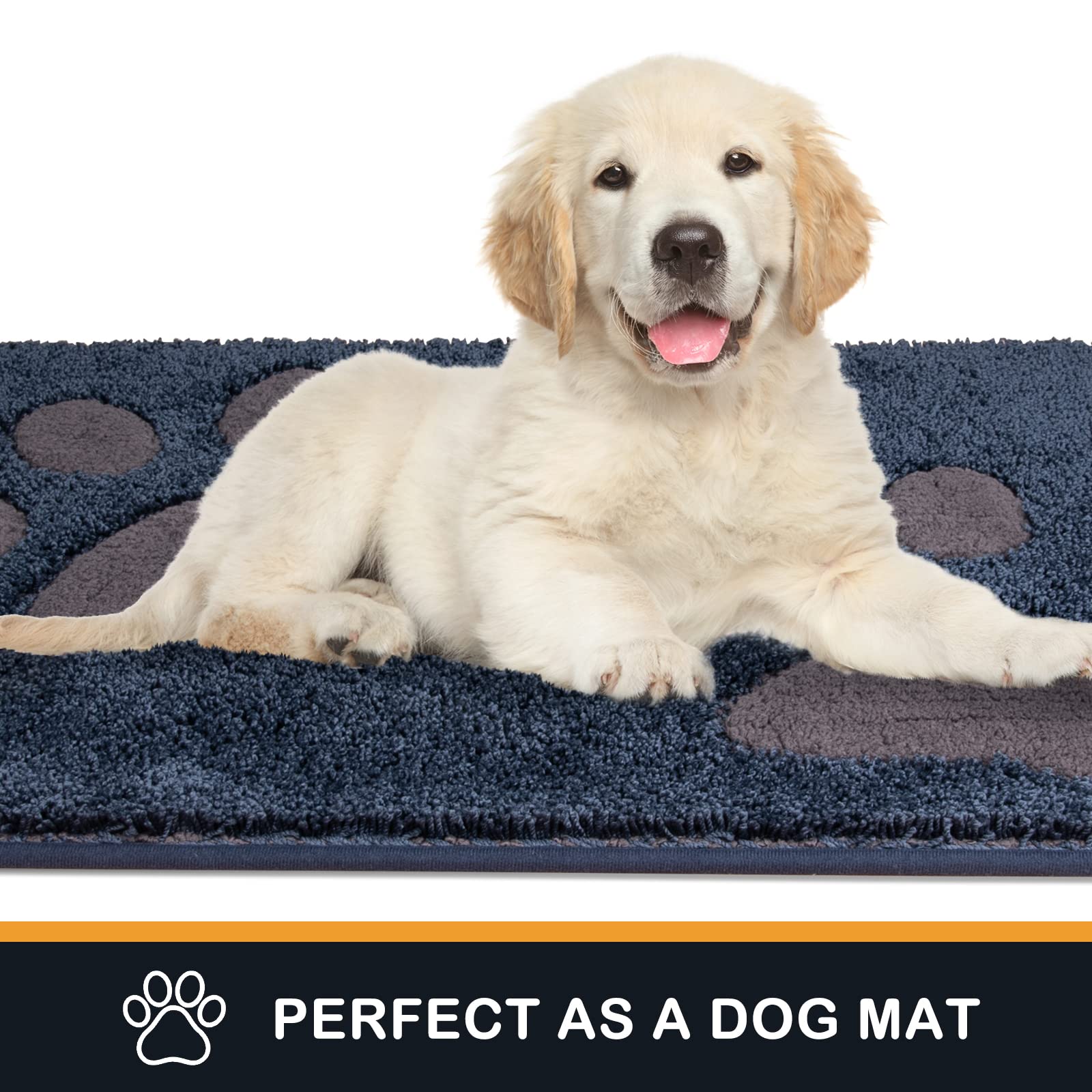 PURRUGS pet-friendly doormat made of soft microfiber ideal for paws and daily mud.