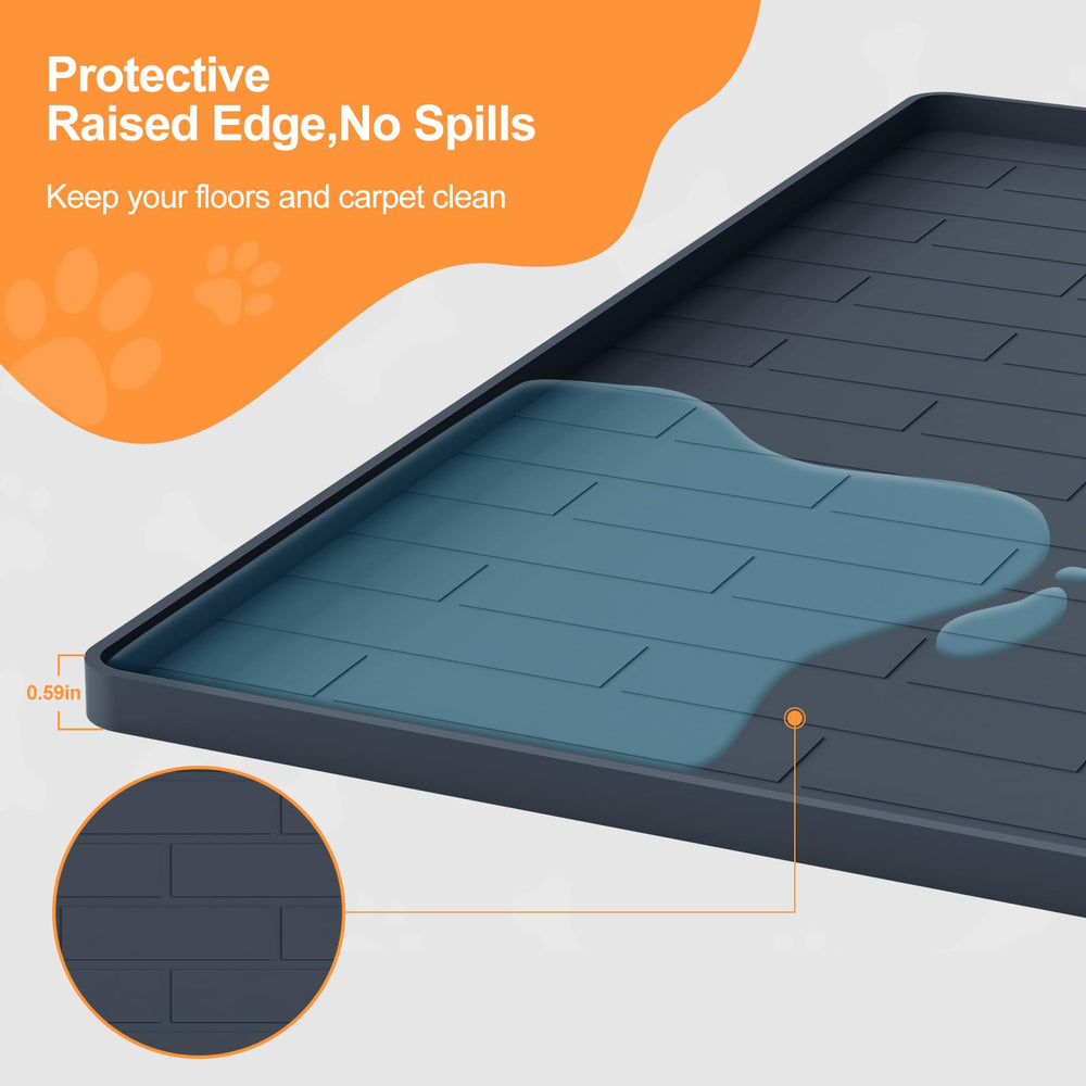 PUWANJILI non-slip silicone surface keeps pads stable during energetic puppy use.