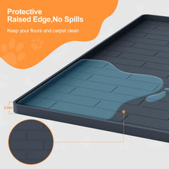 PUWANJILI non-slip silicone surface keeps pads stable during energetic puppy use.