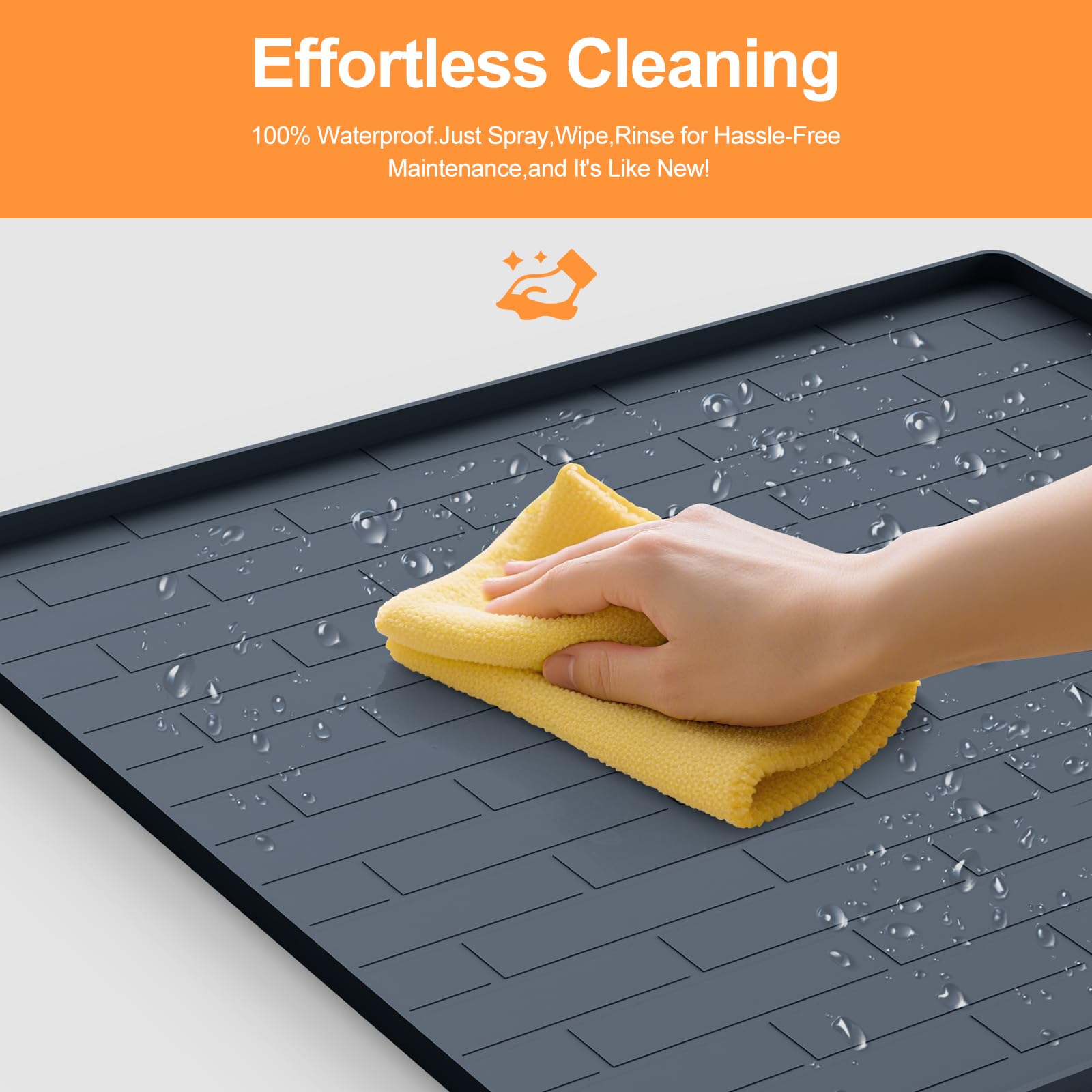 PUWANJILI waterproof easy-clean surface simplifies daily maintenance and odor control.