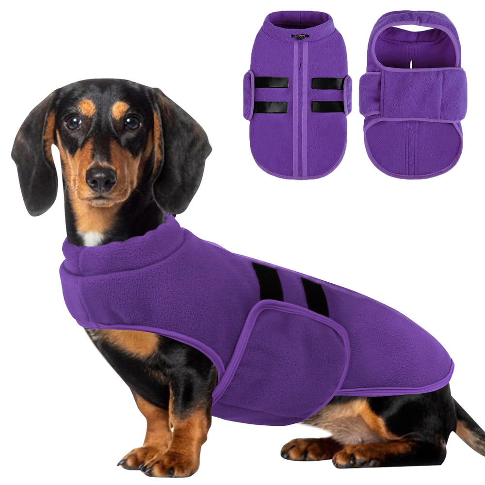 PUZAUKAL dog sweater adjustable neck belly straps for comfortable fit