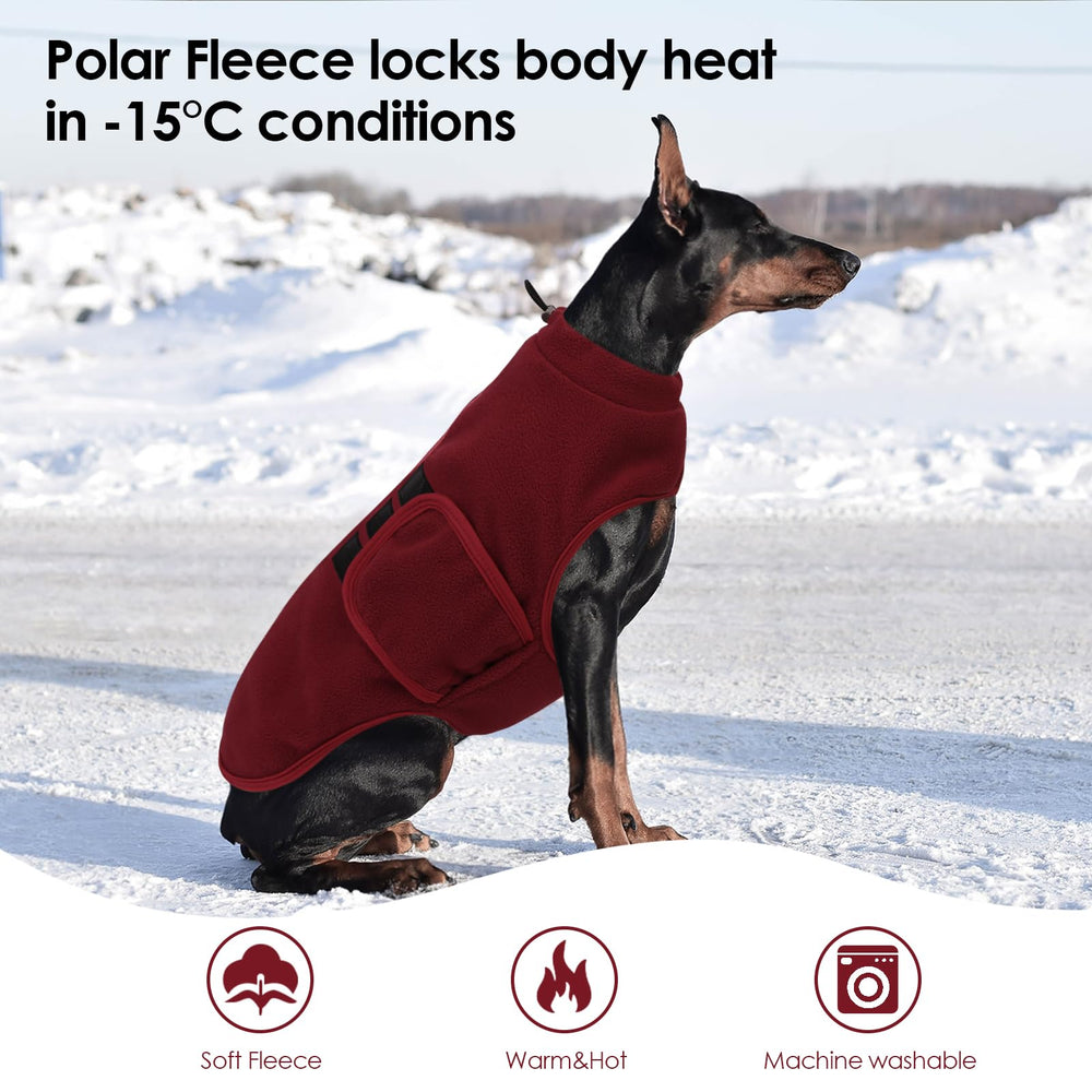 PUZAUKAL burgundy XS style suits small breeds like Chihuahuas and Dachshunds.