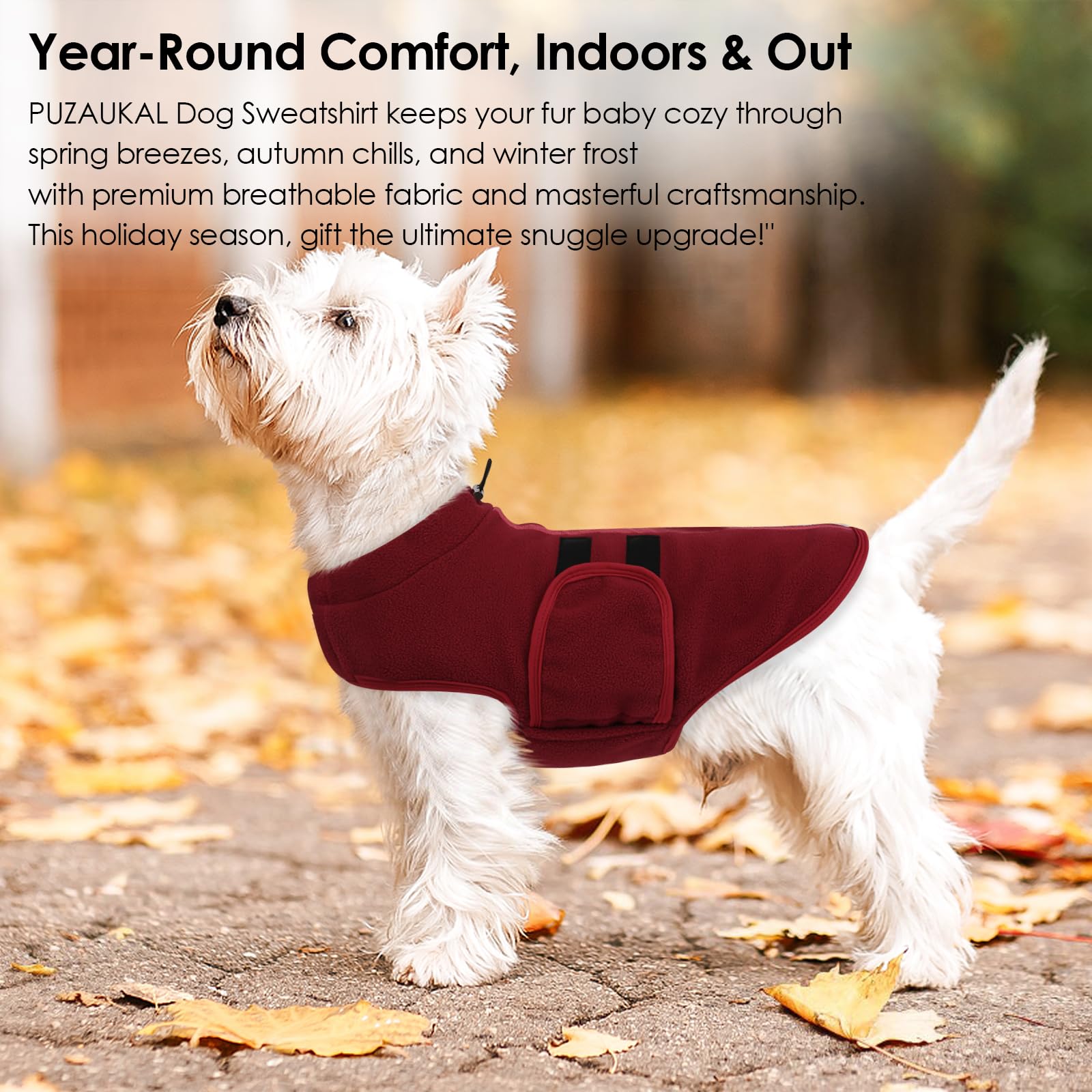 PUZAUKAL machine-washable dog sweater stays durable after washes.