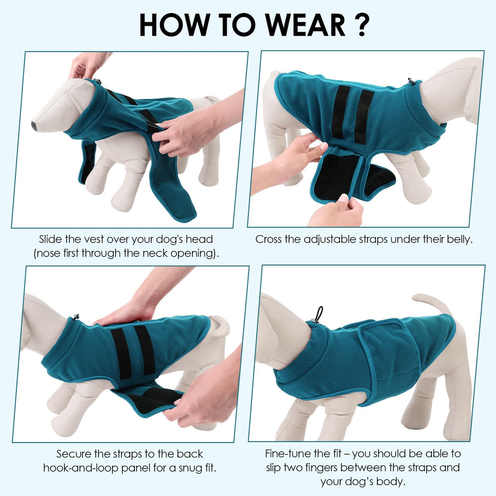 PUZAUKAL sweater back features retro spine stripe for stylish dog apparel.