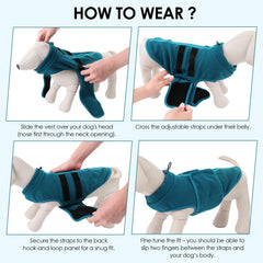 PUZAUKAL sweater back features retro spine stripe for stylish dog apparel.