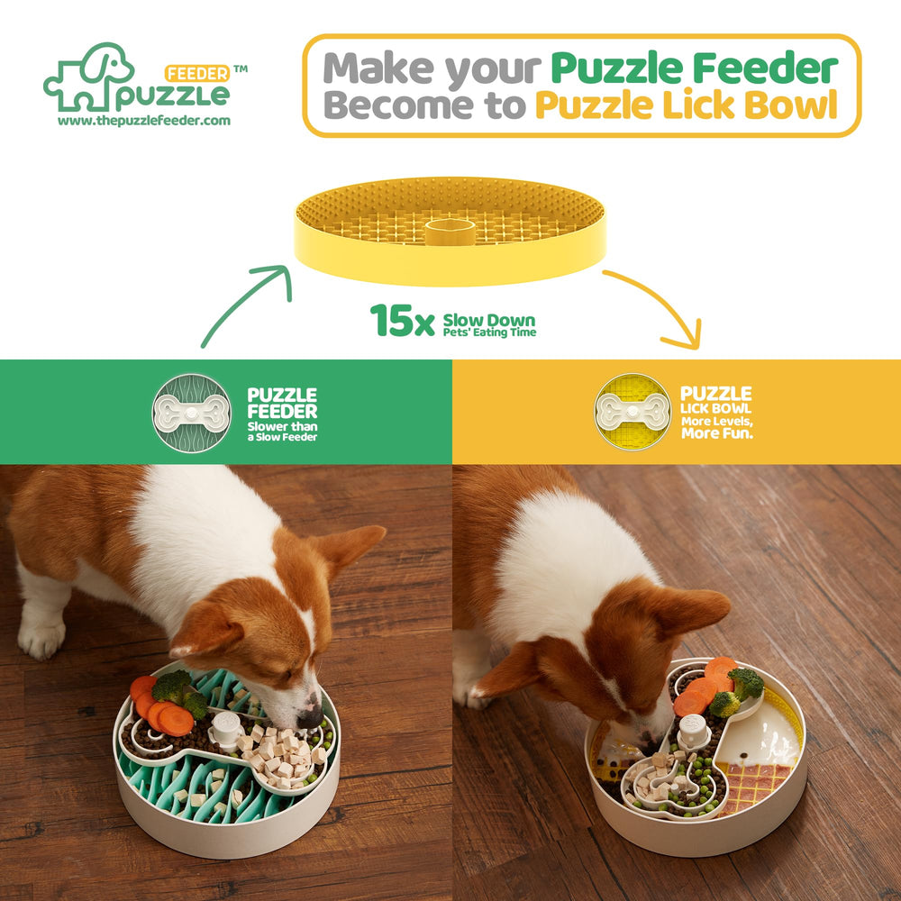 Puzzle Feeder Insert con texturas variadas para comer con calma