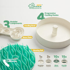 Puzzle Feeder puzzle design interaction encourages feeding play.