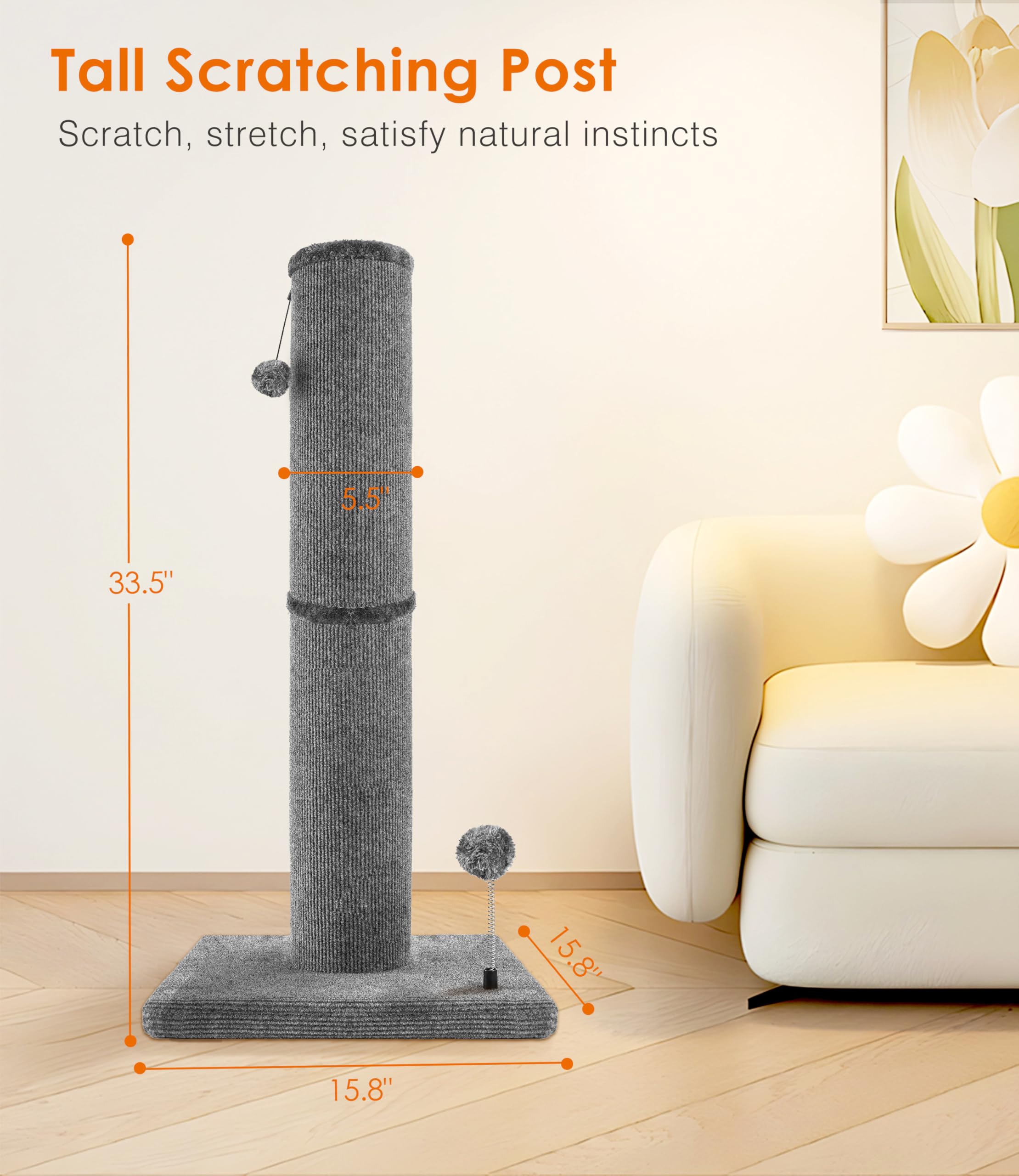 PuzzlePaw carpet craft post durable surface resists claws while protecting furniture.