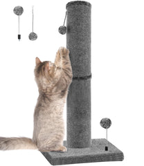 PuzzlePaw carpet craft post tall scratching allows full body stretch for large indoor cats.