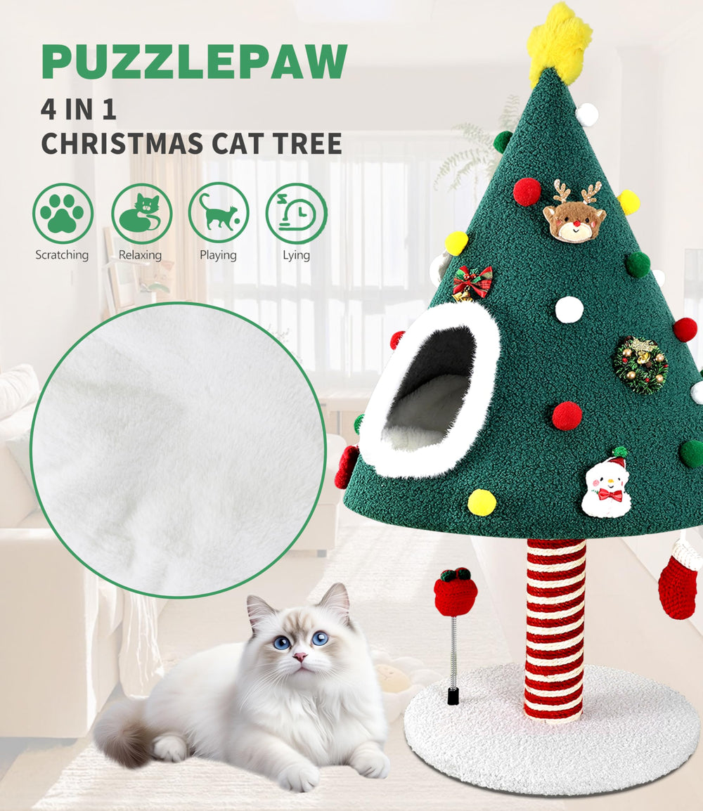 PuzzlePaw Christmas toy socks hanging for interactive play