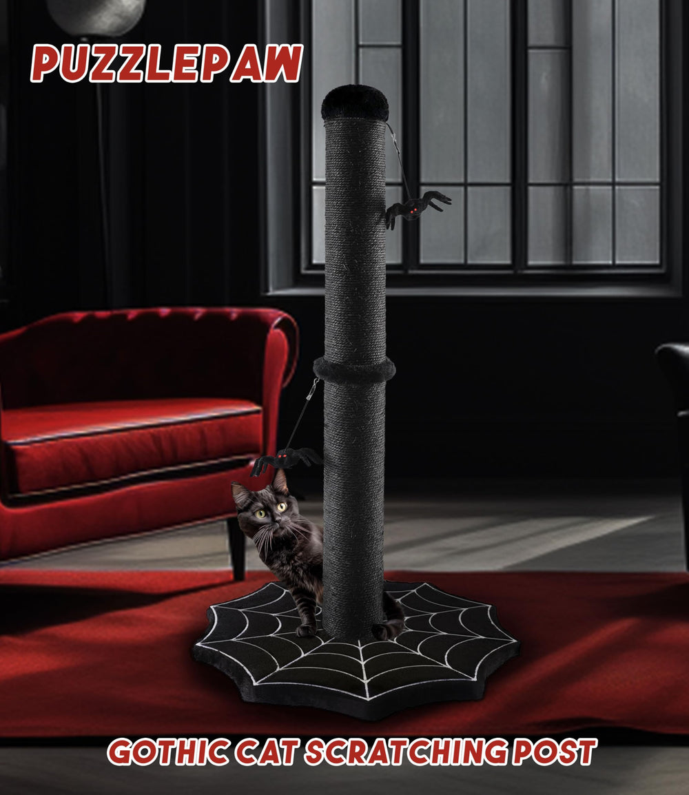 PuzzlePaw large-cat friendly post supports active climbers and big paws.