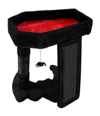 PuzzlePaw Gothic cat tree with bat-base offers dramatic play space for indoor cats