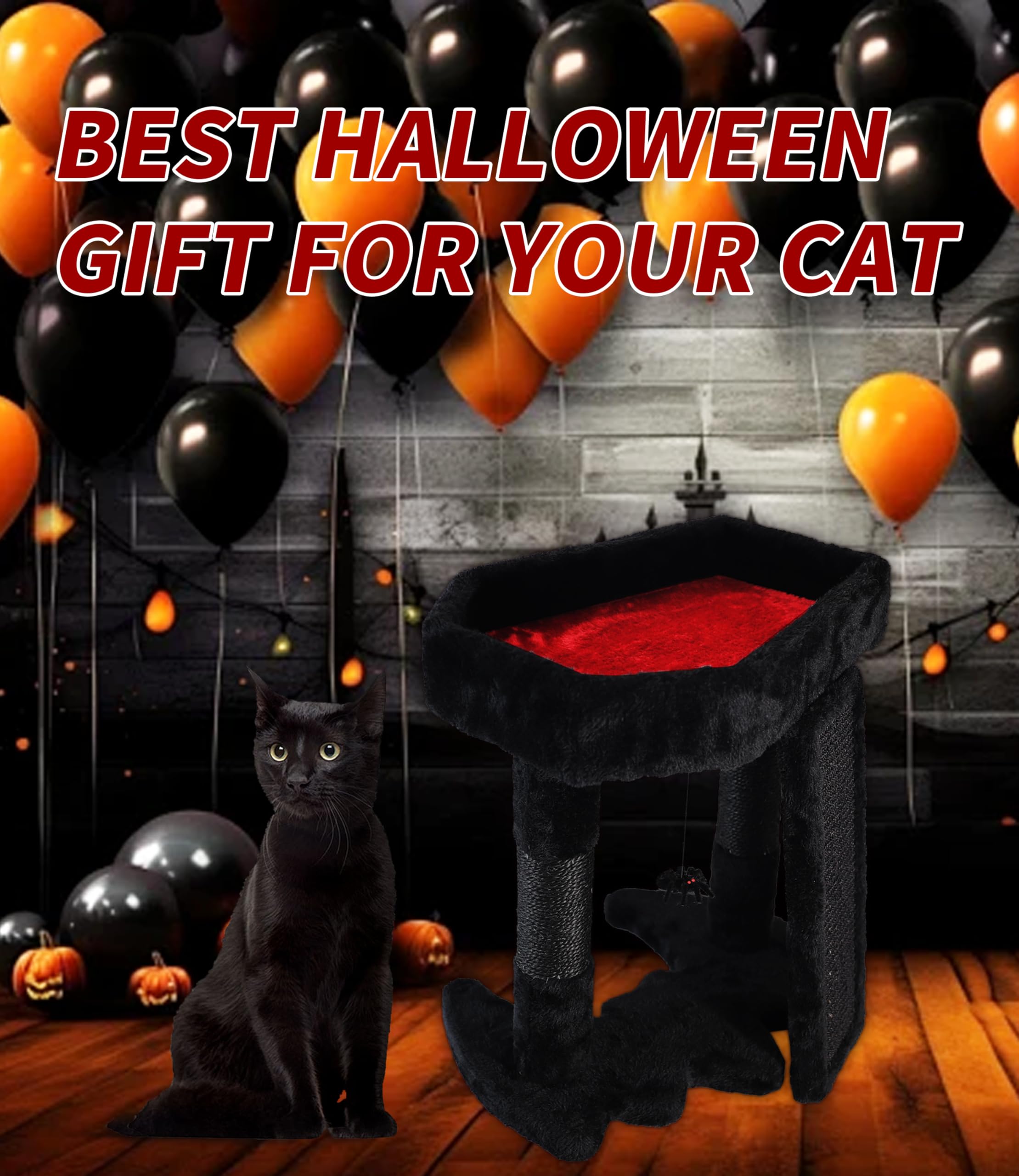 PuzzlePaw spider-toy-hanging engages cats during playtime for activity