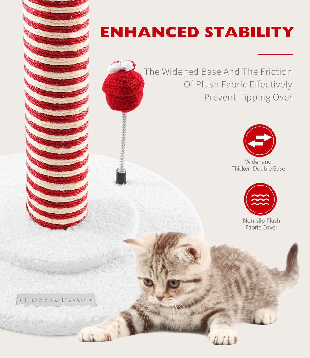 PuzzlePaw reinforced base closeup demonstrates stability during vigorous scratching