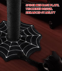 PuzzlePaw sturdy-spider-web-base ensures stability during vigorous scratching sessions.