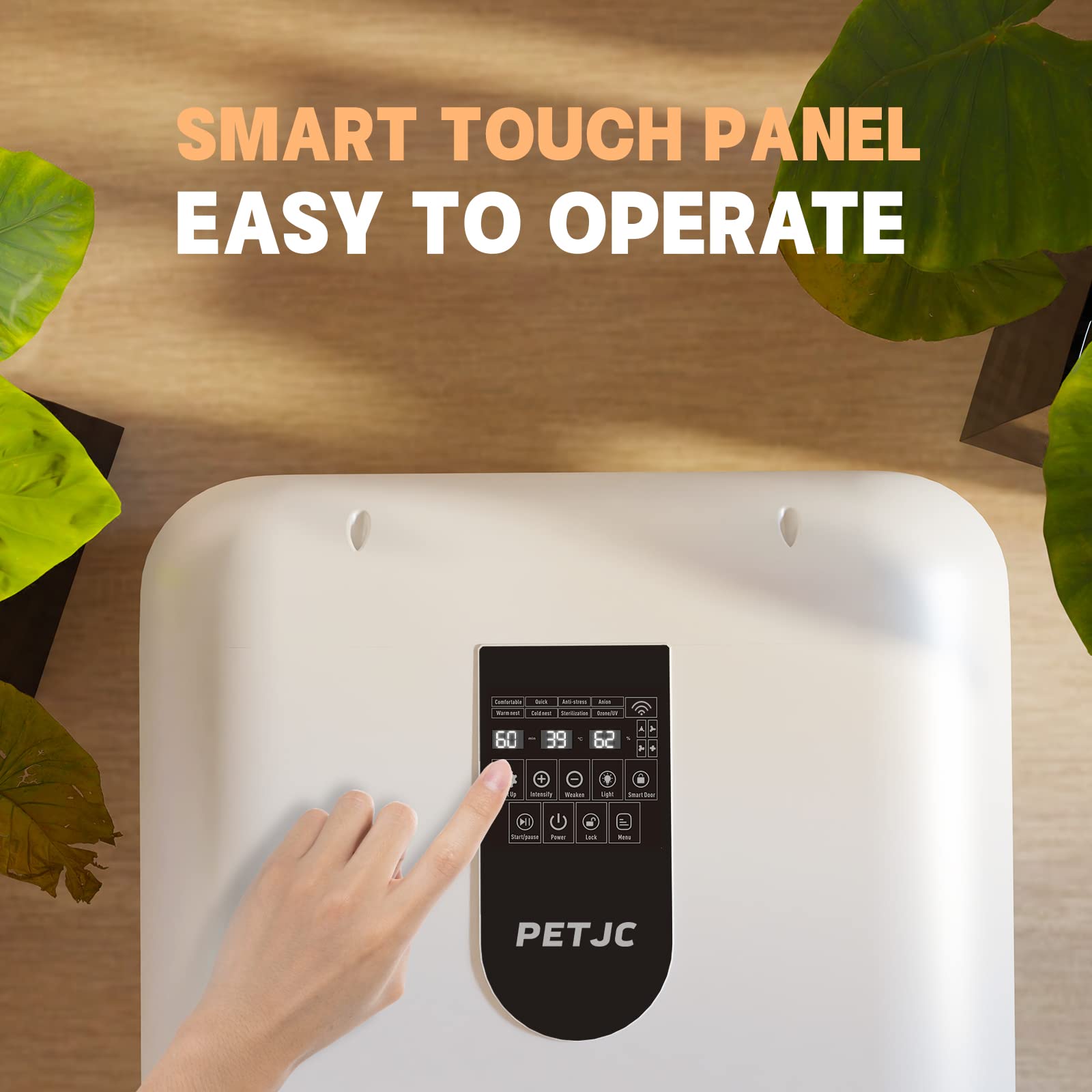 PvEvTv negative ions feature for reduced static and smoother fur