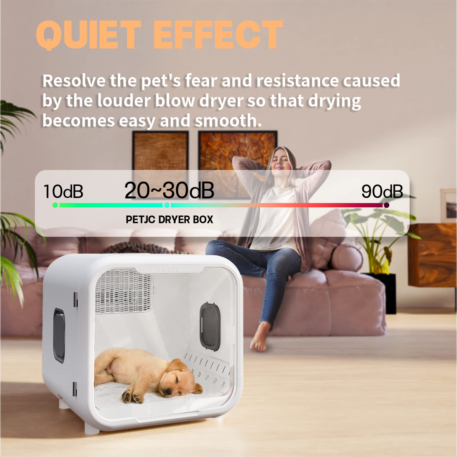 PvEvTv seventy-one-liter capacity shown for larger play sessions with pets