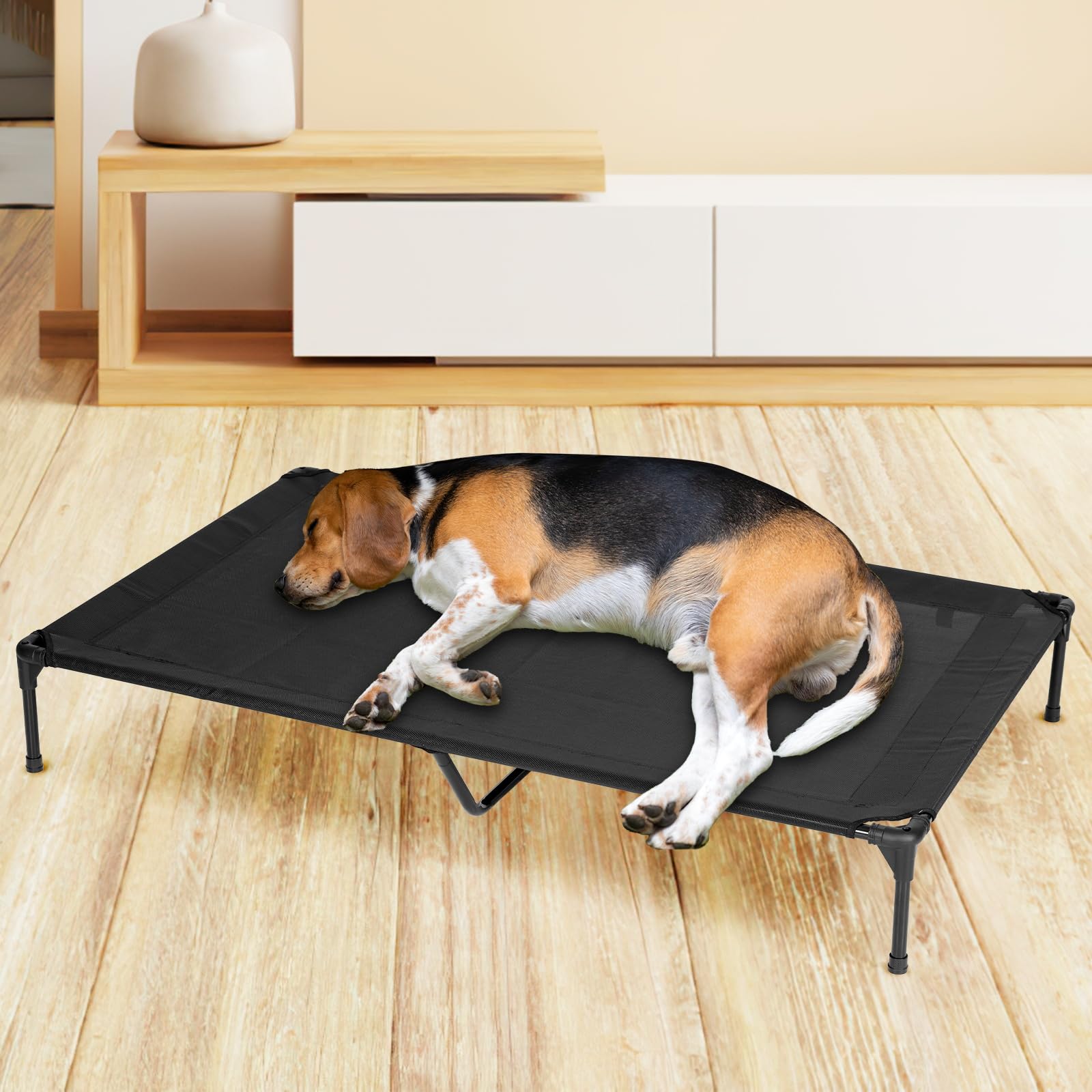 PVY bed washable mesh simplifies cleaning after trips.