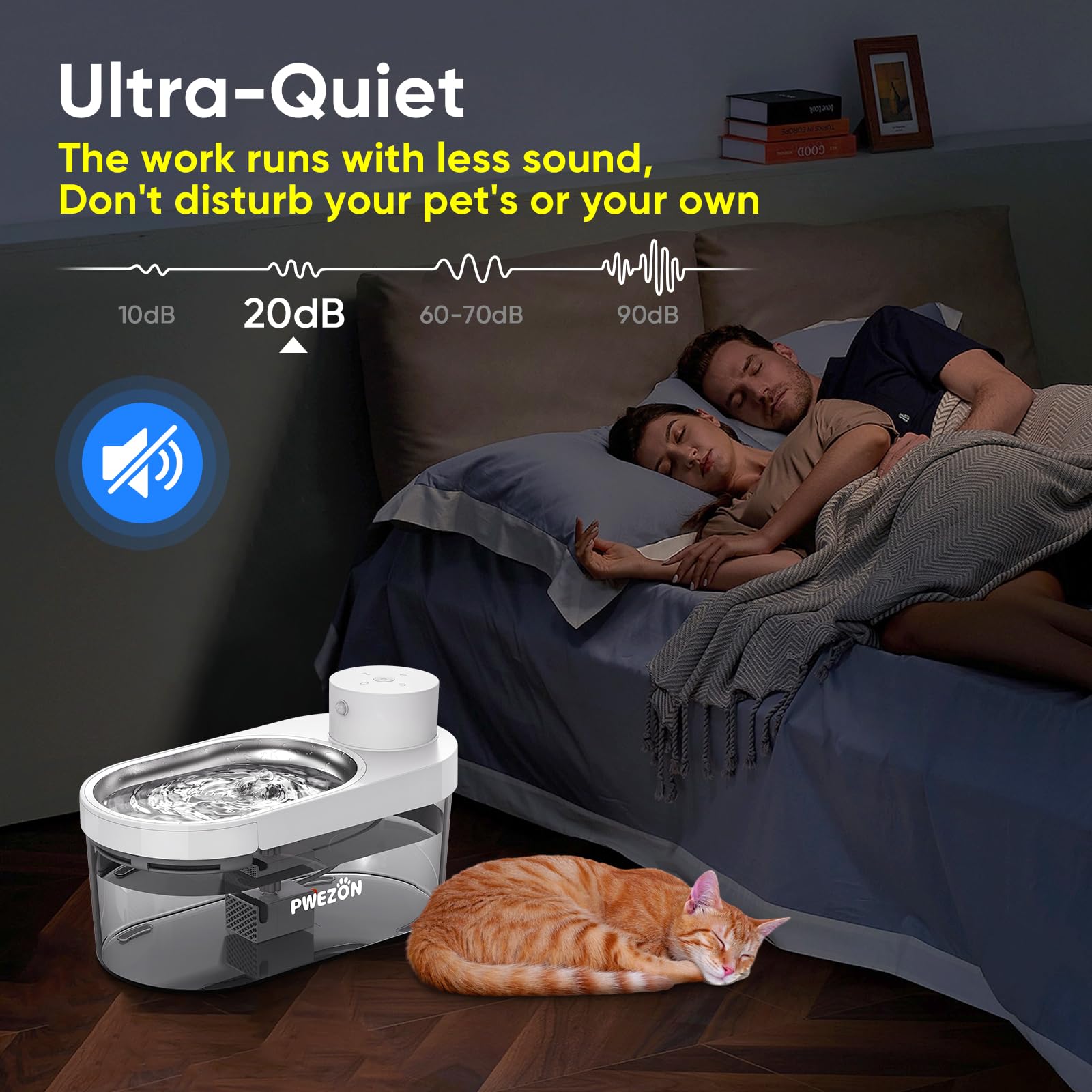 PWEZON Cormix water flow depiction shows versatile modes for pets.