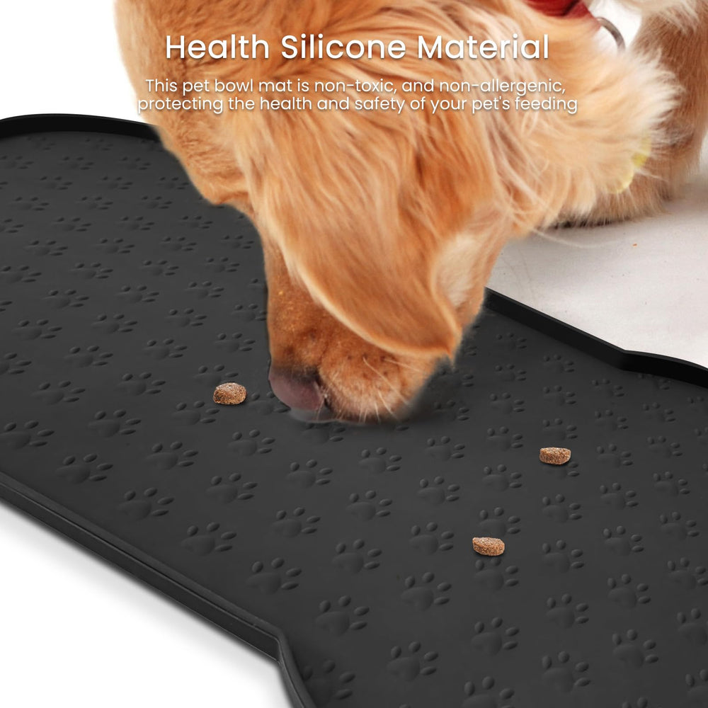 PWTAA dishwasher-safe mat simplifies post-meal cleanup after feeding.