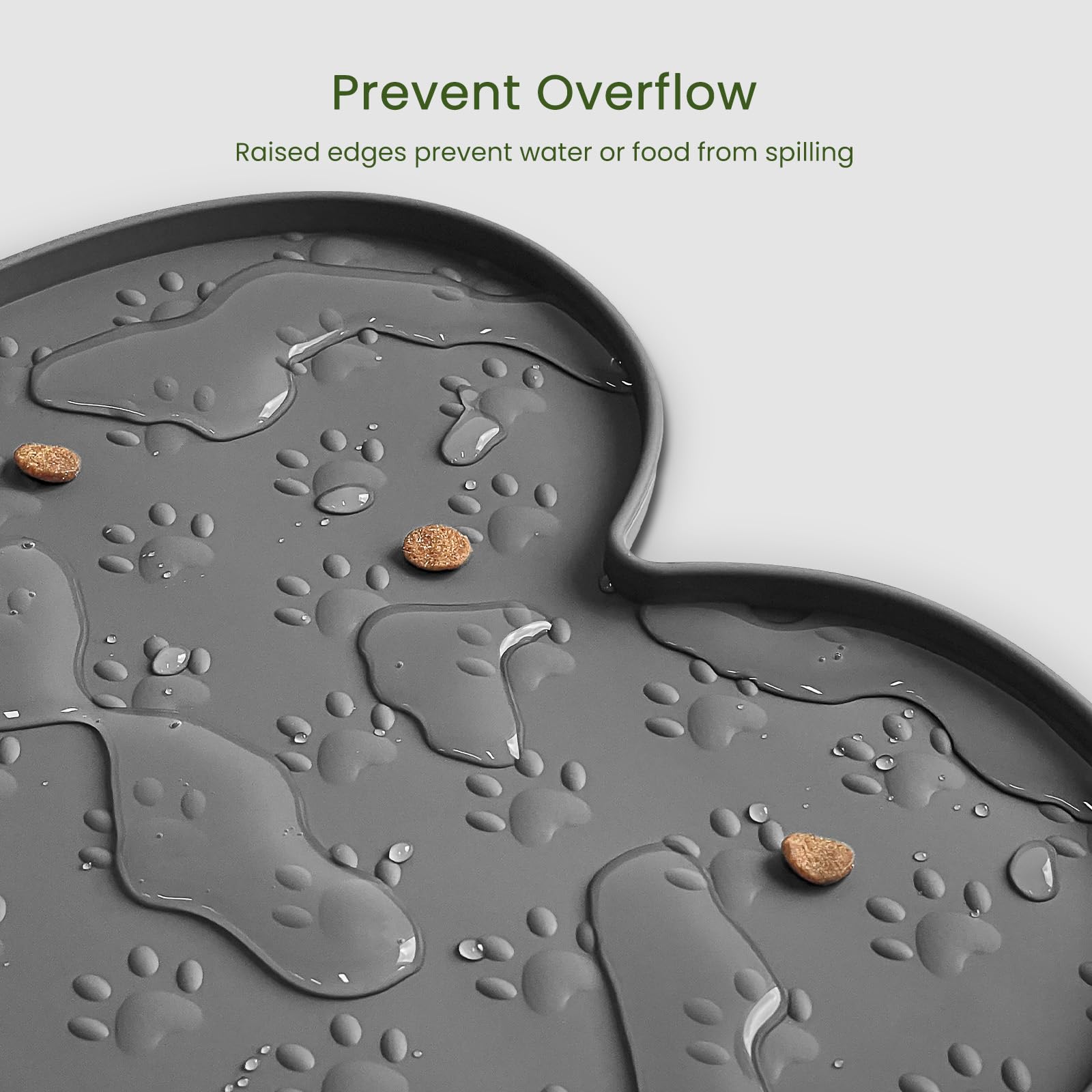 PWTAA dog food mat dishwasher-safe surface for quick cleaning