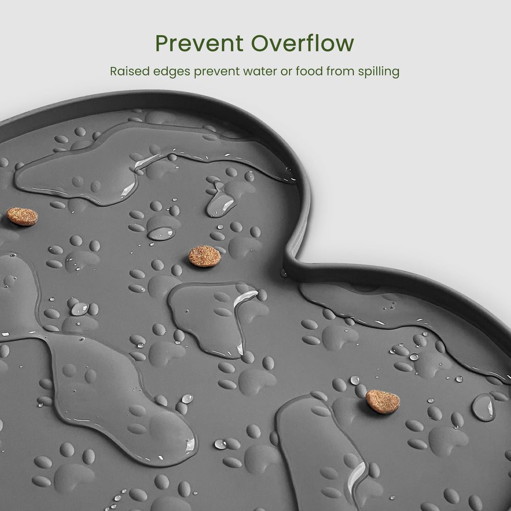PWTAA dog food mat dishwasher-safe surface for quick cleaning