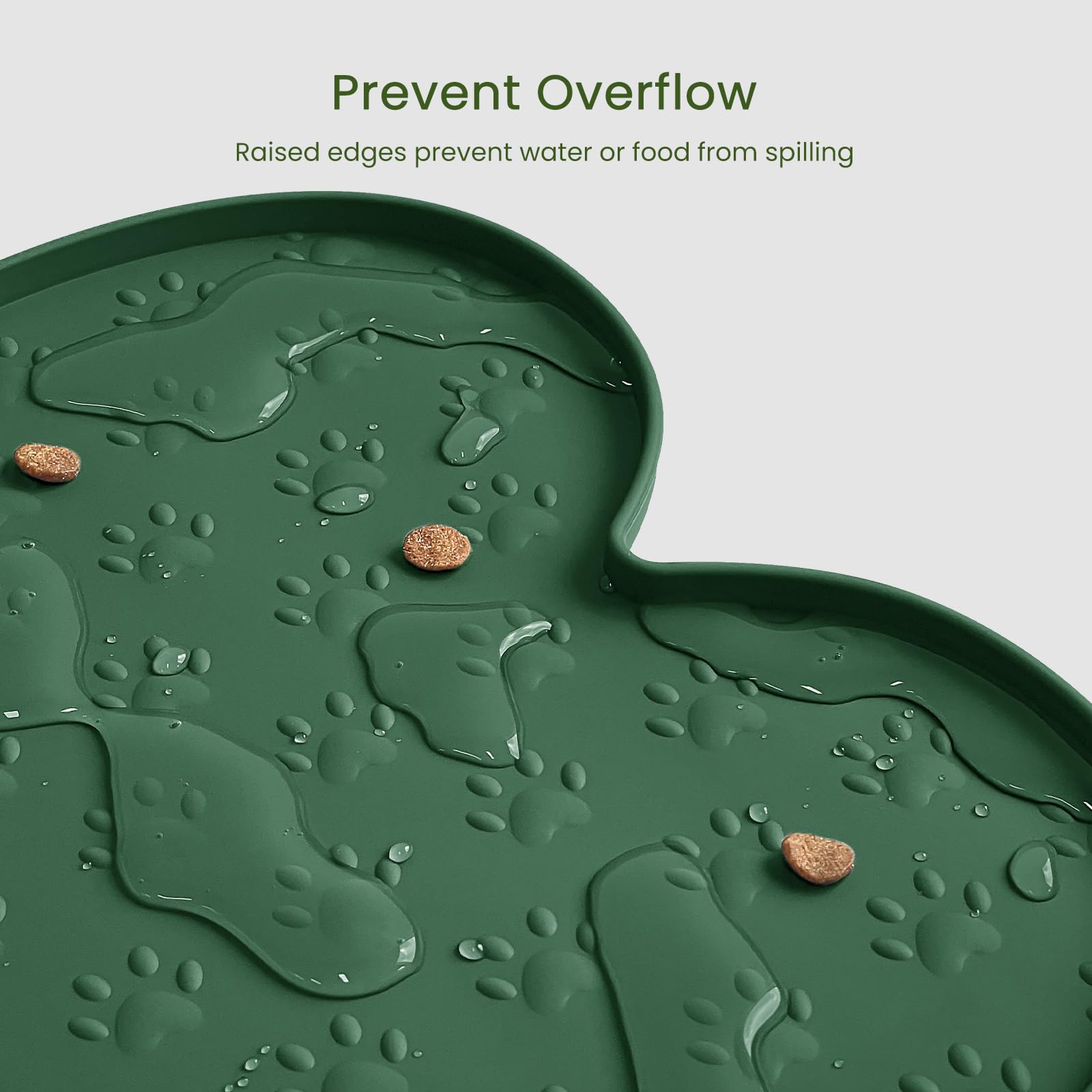 PWTAA dishwasher-safe mat for easy cleanup after meals.