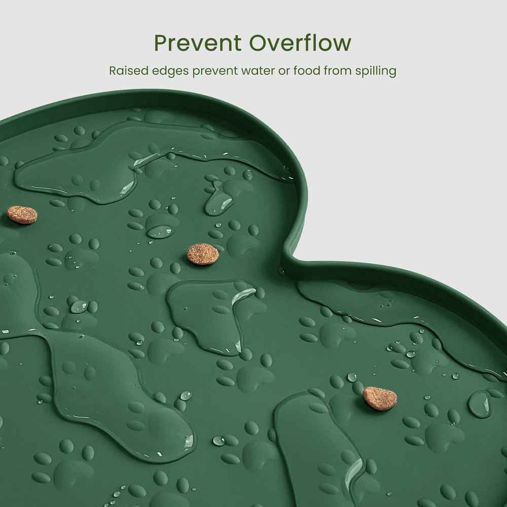 PWTAA dishwasher-safe mat for easy cleanup after meals.