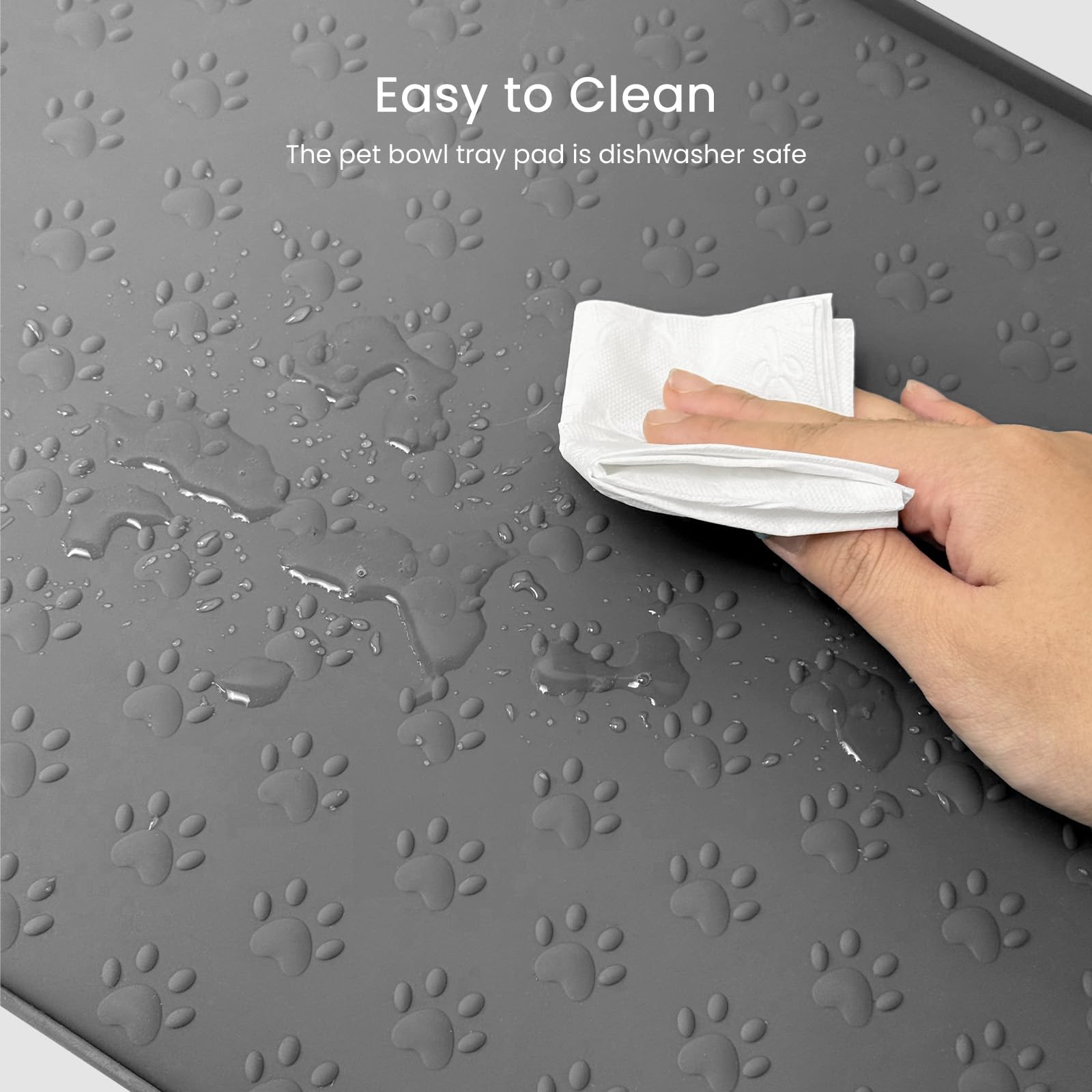 PWTAA pet feeding placemat travel-friendly for on-the-go meals
