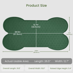 PWTAA raised-edge feeder highlights elevated rim to prevent spills.