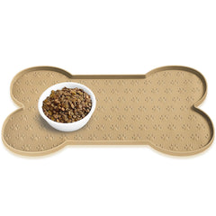 PWTAA silicone dog food mat closeup highlights durable, non-toxic surface for easy cleaning.