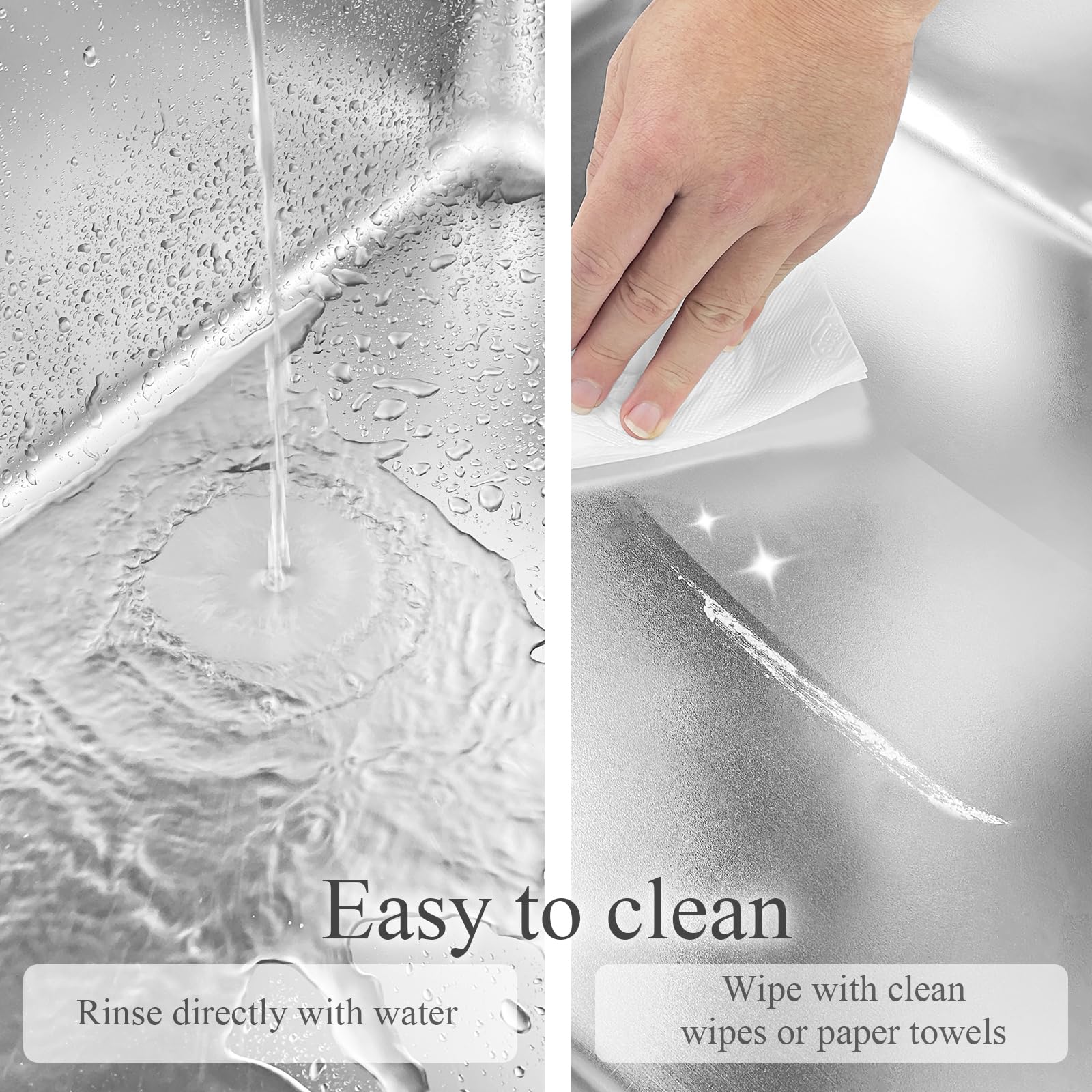 PWTAA stainless steel litter box easy-clean surface for quick maintenance
