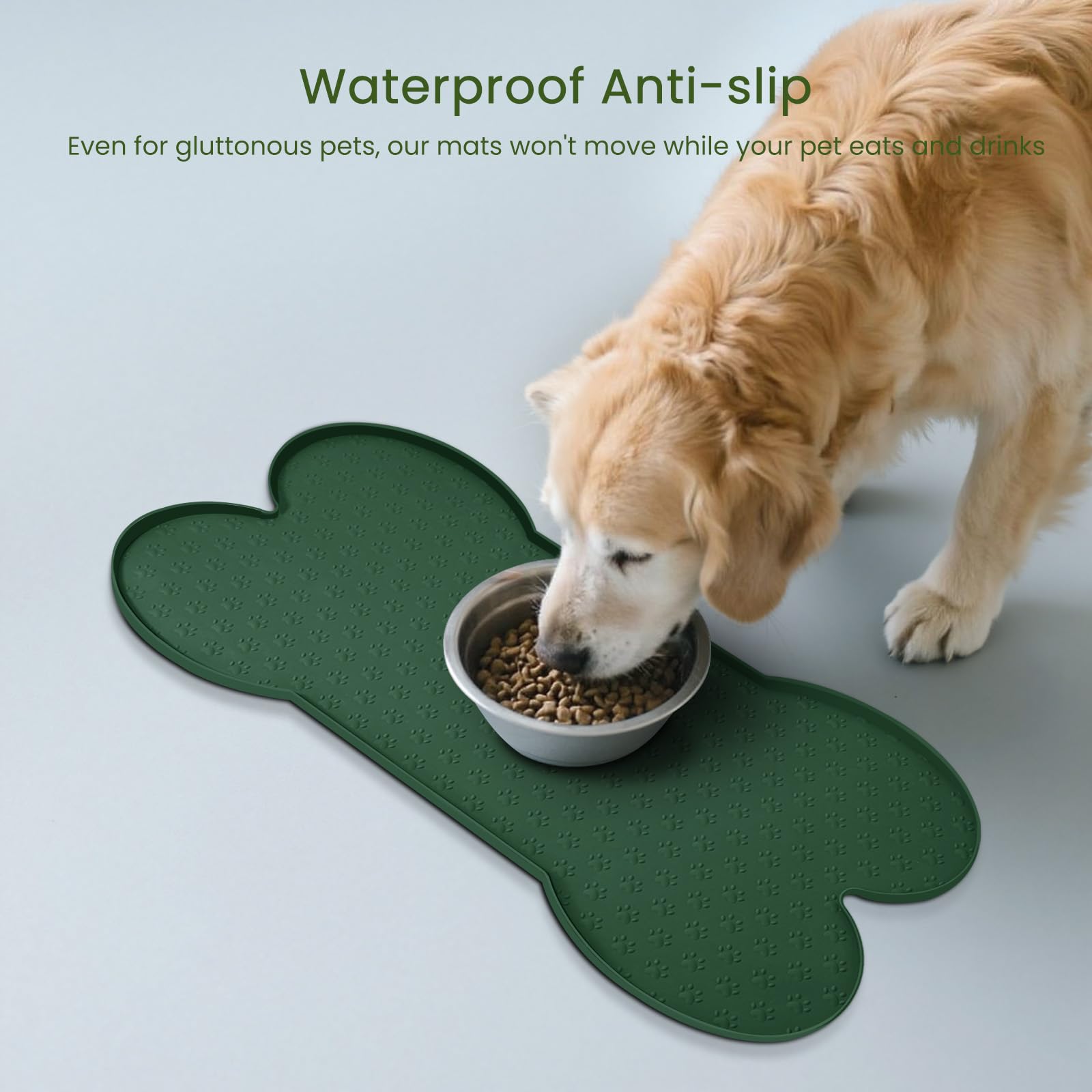 PWTAA waterproof silicone mat resists moisture and mess.