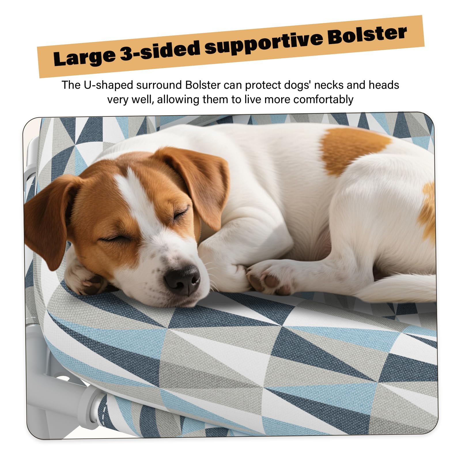 Pyowmgd orthopedic bed offers 6-sided design increasing usable area for cozy lounging