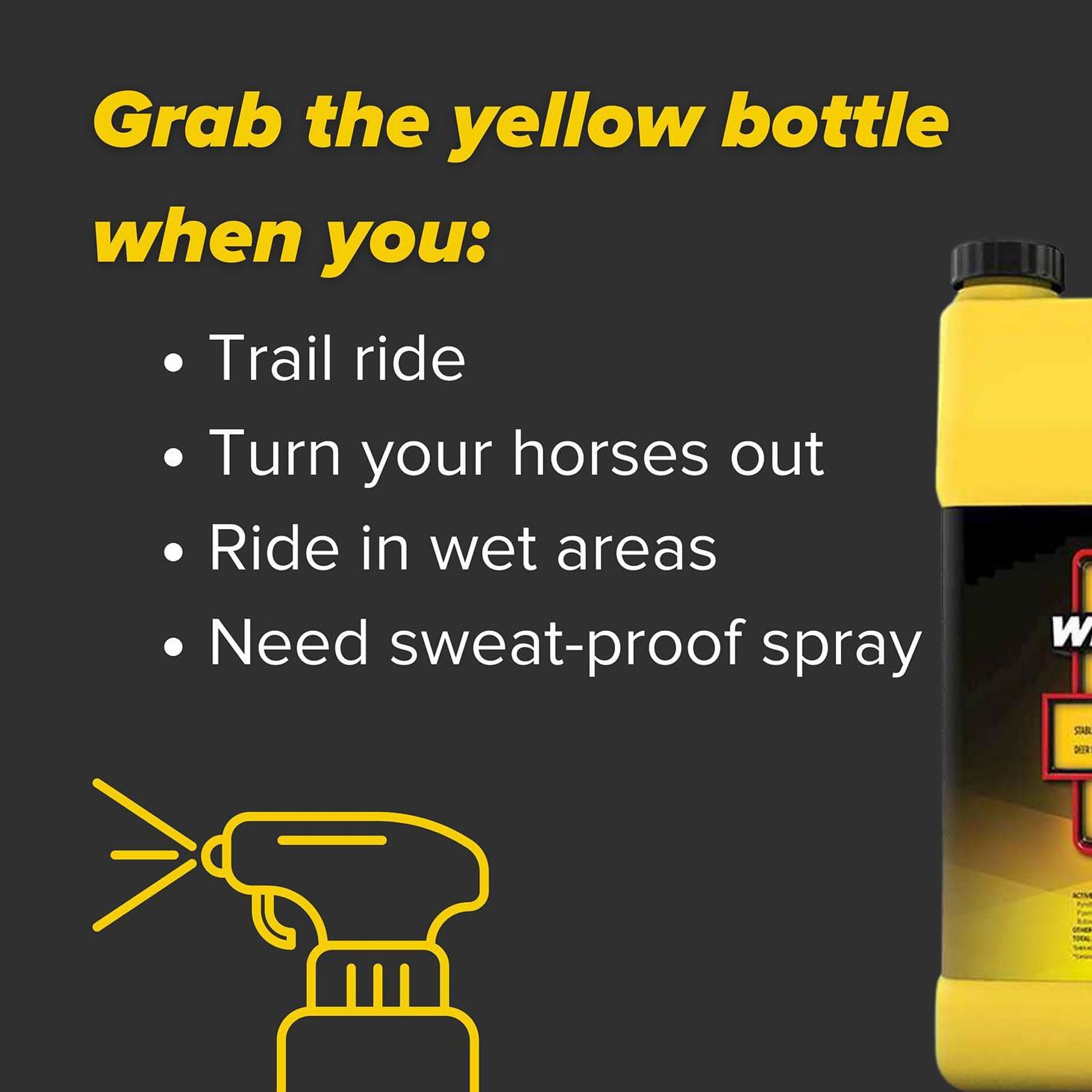 Pyranha Wipe N' Spray ready for ride after training.
