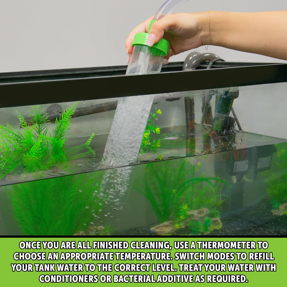 Python No Spill system uses negative pressure for efficient draining.