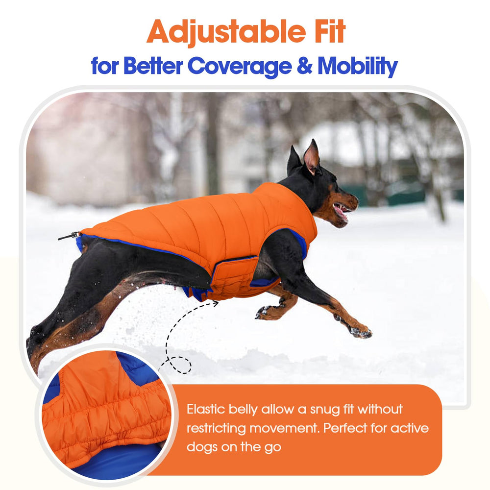 QBLEEV adjustable back-drawstring ensures a snug fit and better insulation during walks.