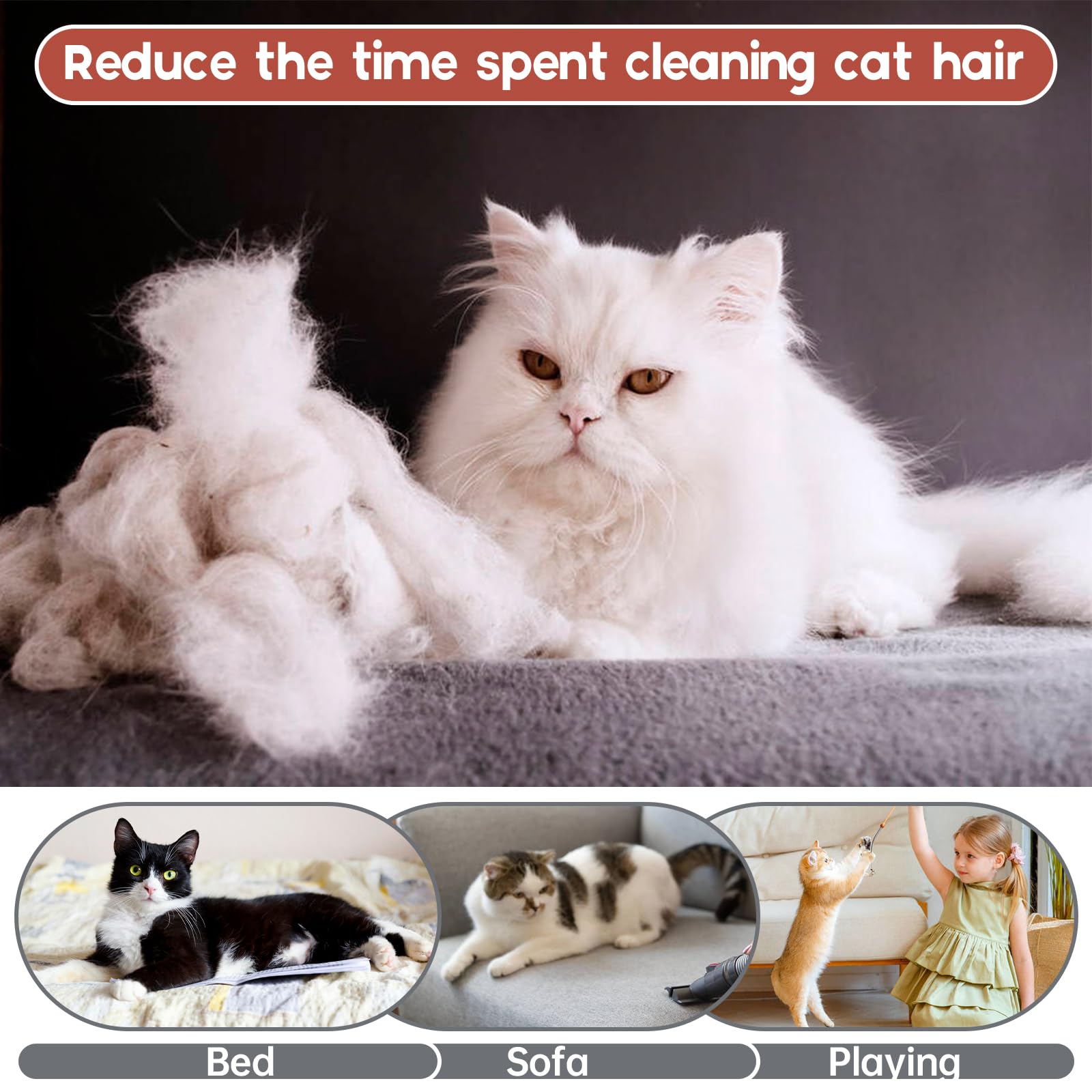 QBLEEV daily-wear cat outfit reduces hair spread on furniture and fabrics