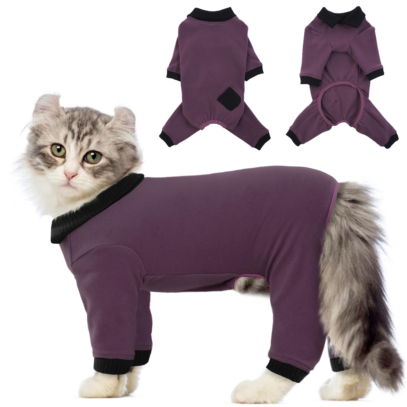 QBLEEV cat-pajamas-soft-material provides soft, lightweight comfort during wear