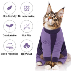 QBLEEV cat pajamas showing unique cuff design for secure fit