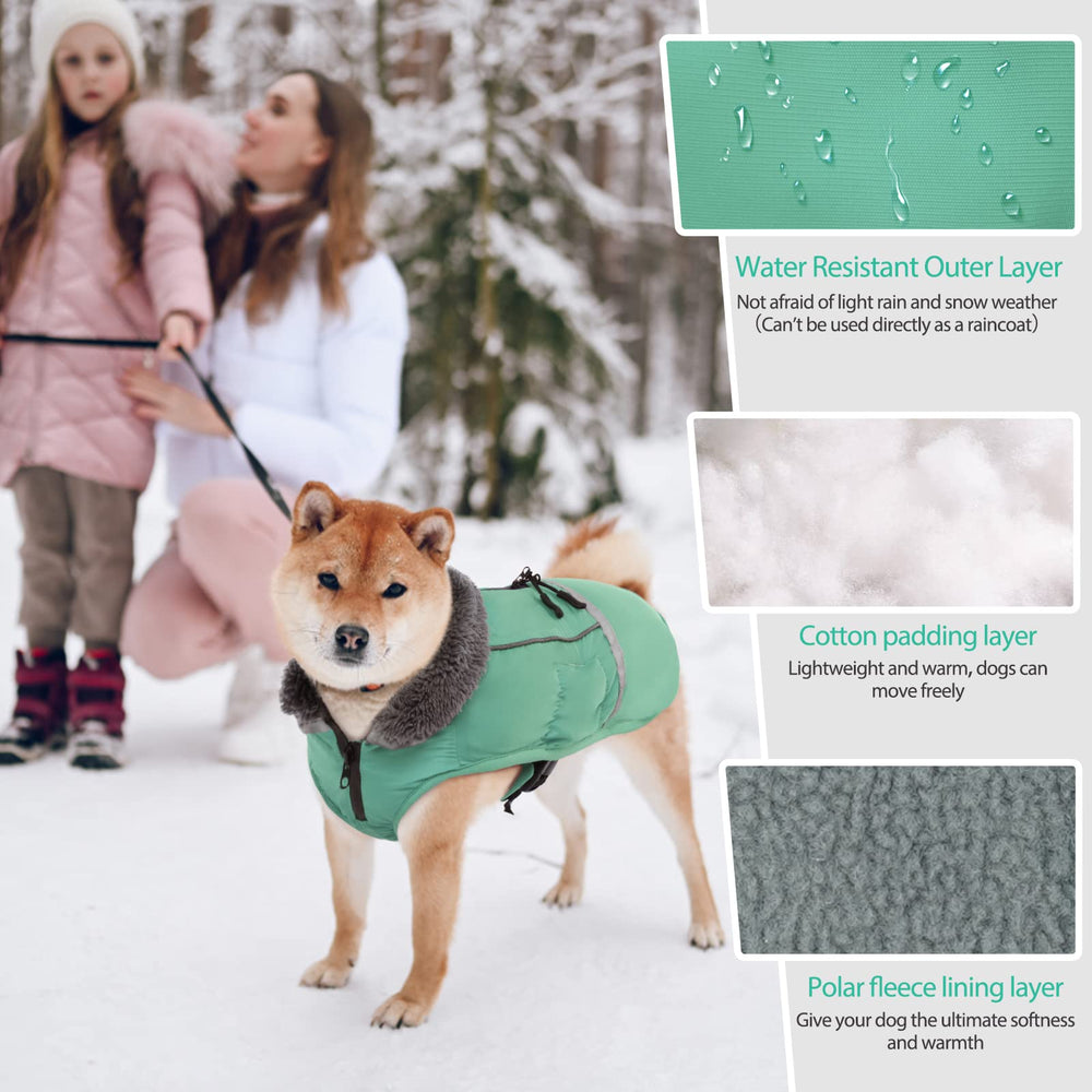 QBLEEV furry collar stand-down adds warmth and versatile styling
