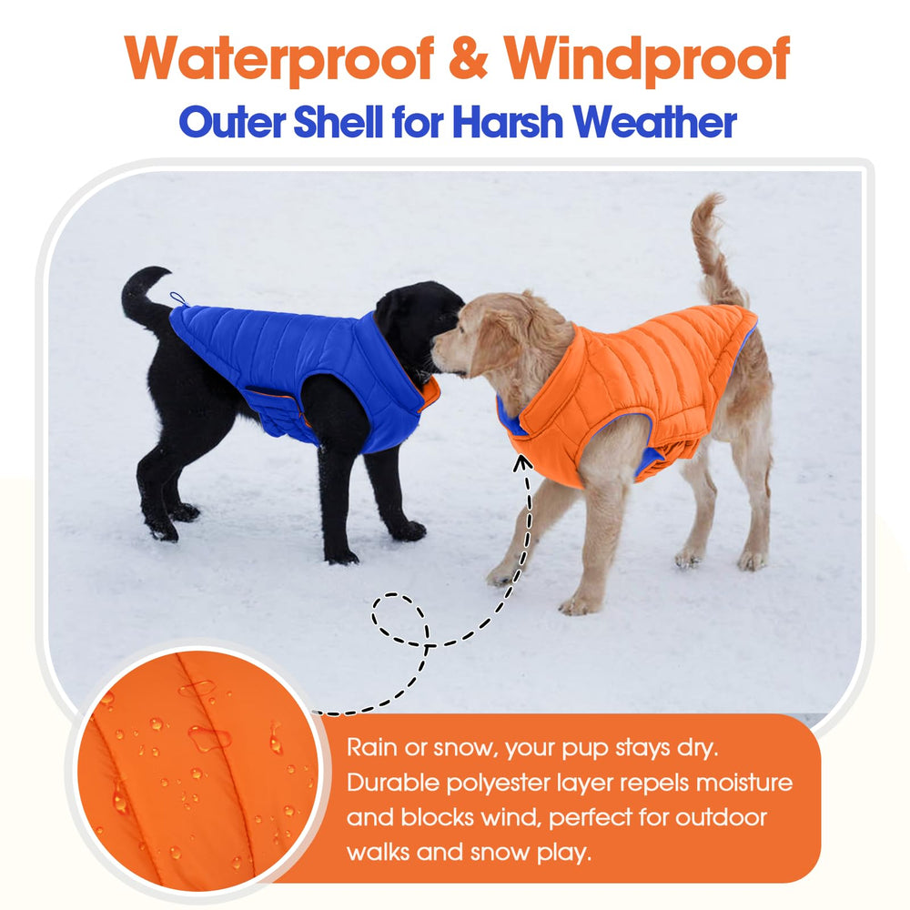 QBLEEV padded lightweight filling provides cozy warmth without weighing pets down.