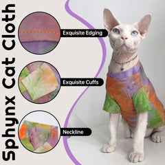 QBLEEV Sphynx shirt used as a photography prop for festive shoots.