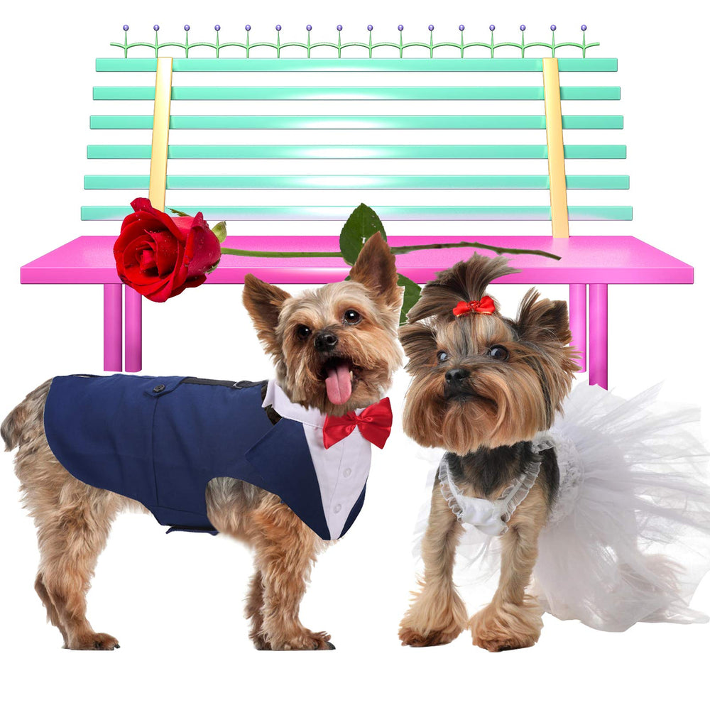 QBLEEV tuxedo fits many breeds, from Beagle to Bulldog, for special occasions