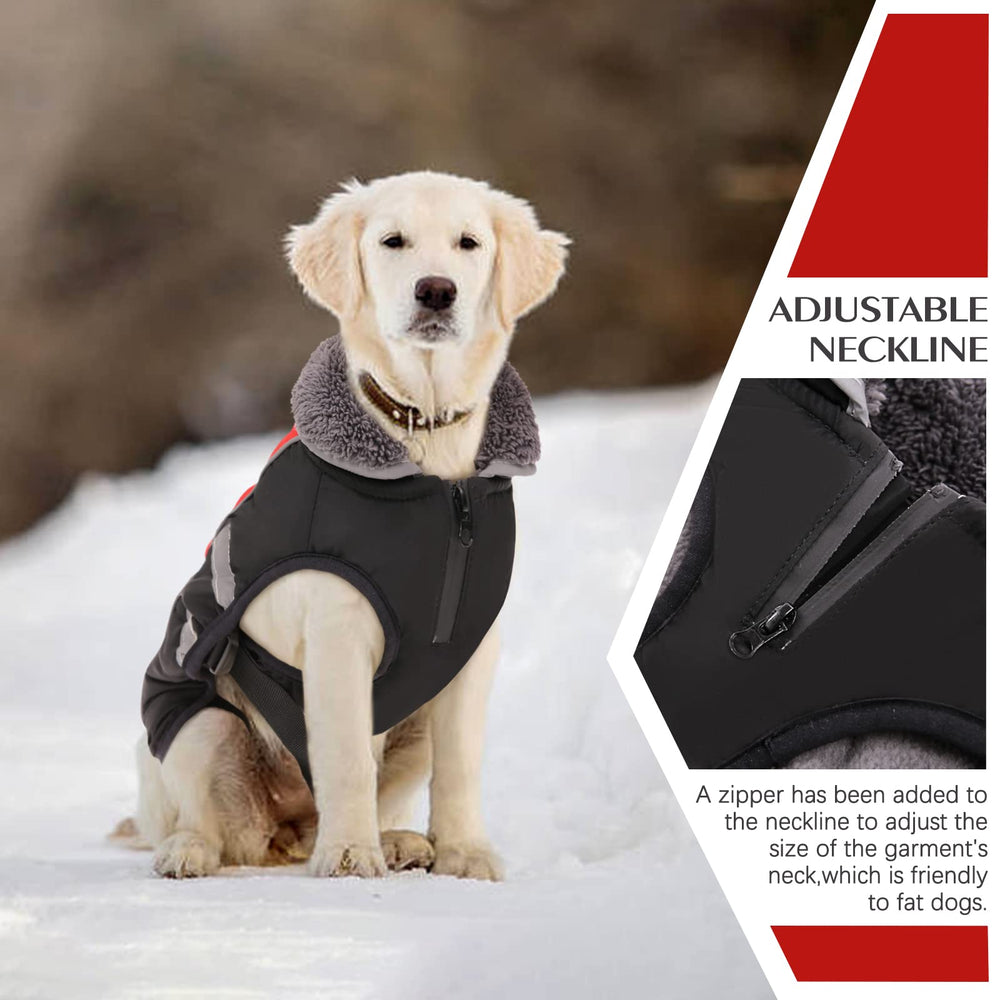 QBLEEV Warm Dog Coat Size Range fits dogs from small to large