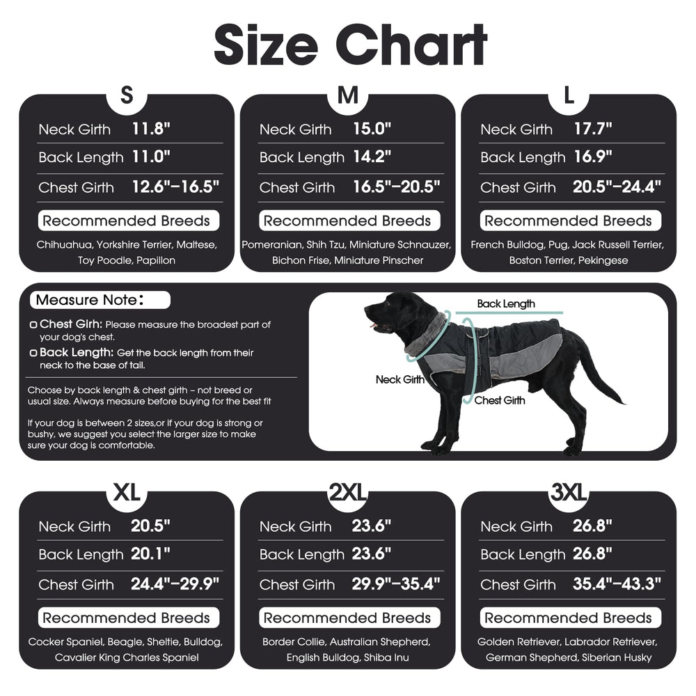 QBLEEV Warm Dog Jacket hind-leg straps secure warmth and stay in place during movement