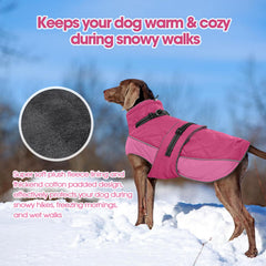 QBLEEV Warm Dog Jacket plush turtleneck adds cozy warmth on cold days.